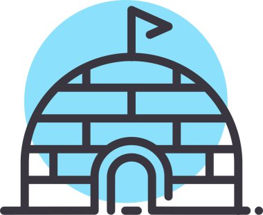 Eskimo simgesi. vektör illüstrasyonu