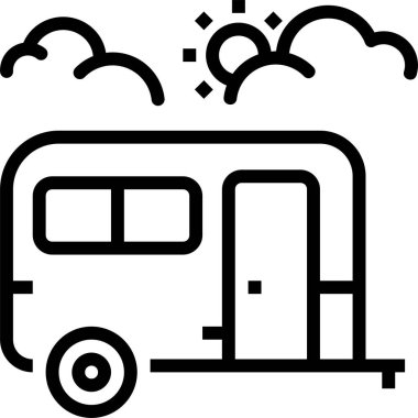 Otobüs. Web simgesi basit illüstrasyon