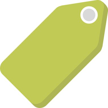 Etiket. Web simgesi basit illüstrasyon 