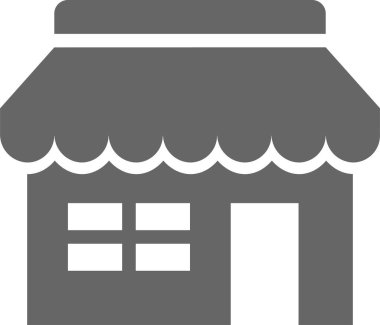 Dükkan. Web simgesi basit illüstrasyon