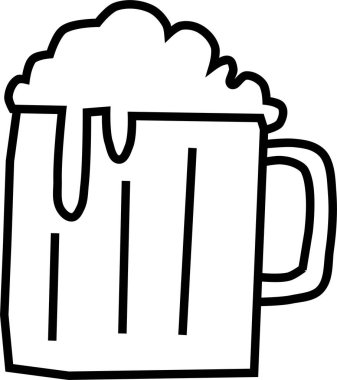 Bira. Web simgesi basit illüstrasyon