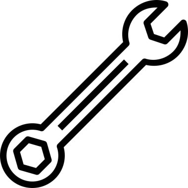 İngiliz anahtarı. Web simgesi basit tasarım