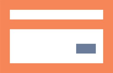 Kredi kartının vektör çizimi