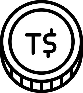 paanga para birimi web simgesi vektör illüstrasyonu 