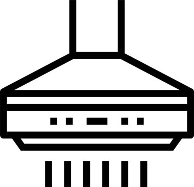 Duman çıkarıcı. Web simgesi basit illüstrasyon