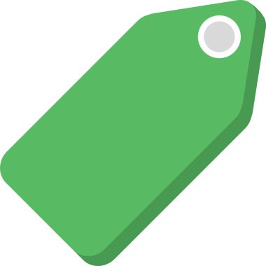 Etiket. Web simgesi basit illüstrasyon 