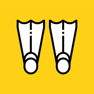 Yüzmek. Web simgesi basit illüstrasyon