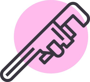 İngiliz anahtarı. Web simgesi basit illüstrasyon