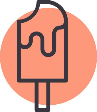 Dondurma. vektör illüstrasyonu 