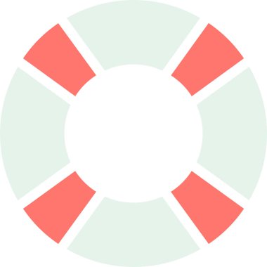 yaşam şamandırası web simgesi, basit vektör illüstrasyonu