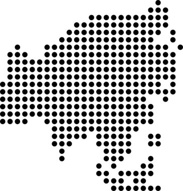 soyut yarım ton noktalar üretken sanat arkaplanı çizimi