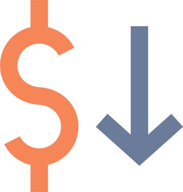 Dolar. Web simgesi basit tasarım