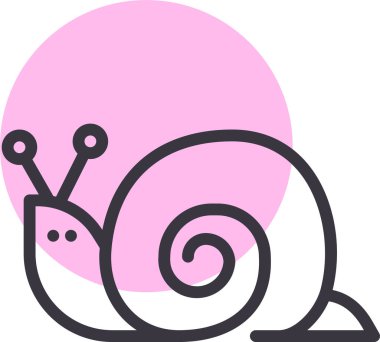 kabuk ağ simgesi basit illüstrasyon