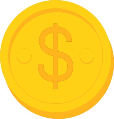 Dolar. Web simgesi basit tasarım