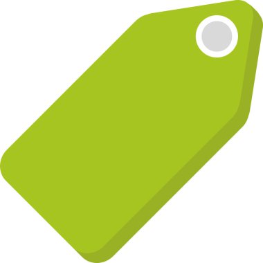 Etiket. Web simgesi basit illüstrasyon 