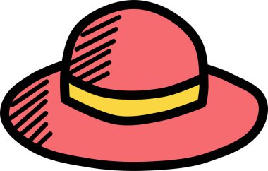 Şapka. Web simgesi basit illüstrasyon