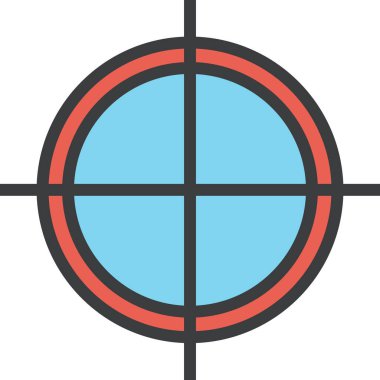 Hedef. Web simgesi basit illüstrasyon