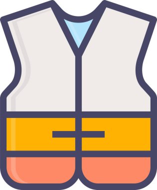 Yelek. Web simgesi basit illüstrasyon