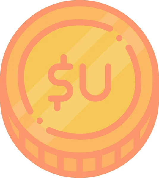 Peso Currency Web Icon Vector Illustration — Stock Vector