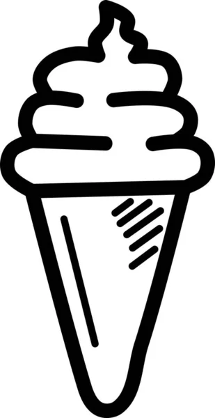 Crème Glacée Illustration Vectorielle — Image vectorielle