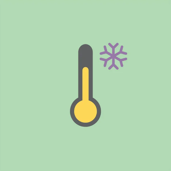 Thermometer Web Icon Simple Design — Stock Vector