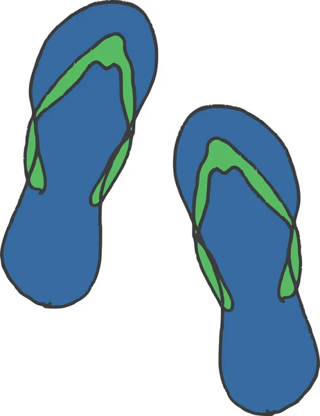 Flip Flops Ícone Ilustração Vetorial —  Vetores de Stock