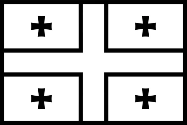 Bandera Georgia Ilustración Vectorial — Vector de stock