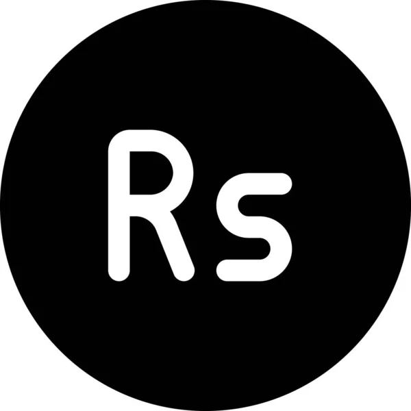 ルピーの通貨のウェブアイコン 簡単なベクトルイラスト — ストックベクタ