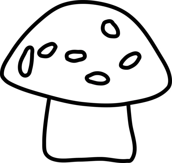 Champignon Icône Web Illustration Simple — Image vectorielle