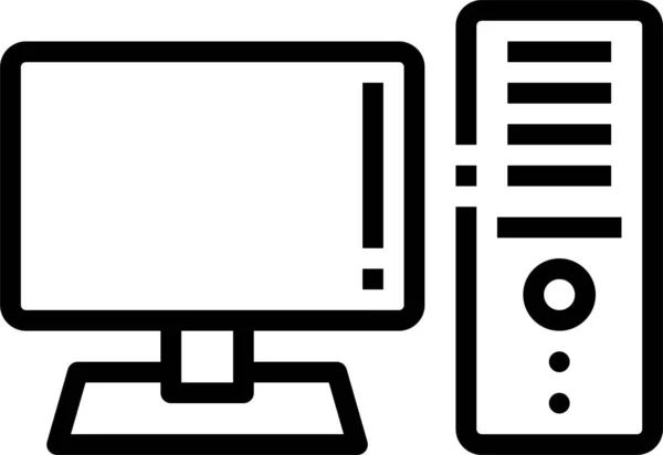 Monitor Web Icon Ilustração Vetorial — Vetor de Stock