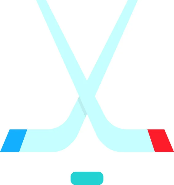 Eishockey Web Ikone Einfache Vektorillustration — Stockvektor