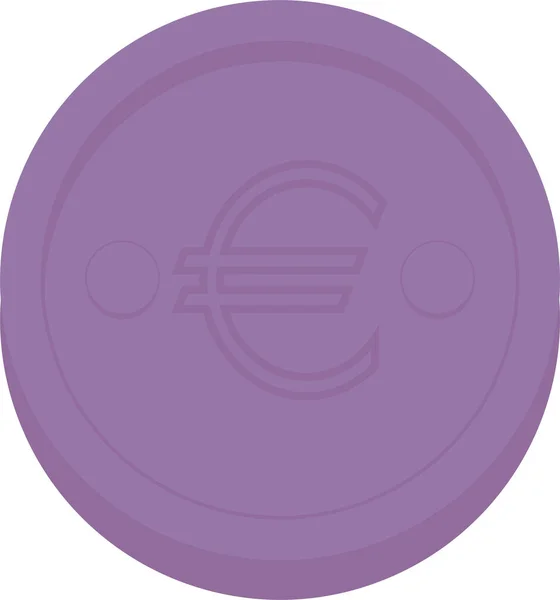 Euro Icono Web Vector Ilustración — Vector de stock