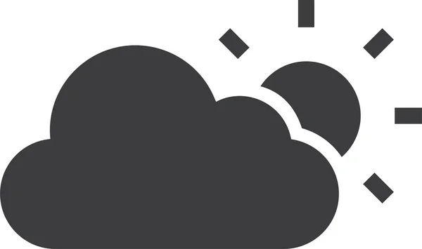 多云的天气简单的设计 — 图库矢量图片