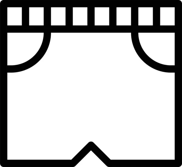 Shorts Web Symbol Einfaches Design — Stockvektor