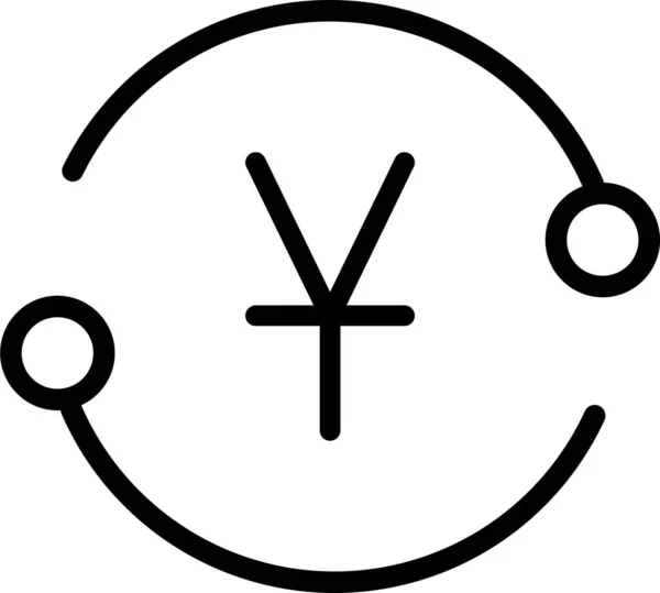 Иконка Обмена Валюты Простая Векторная Иллюстрация — стоковый вектор