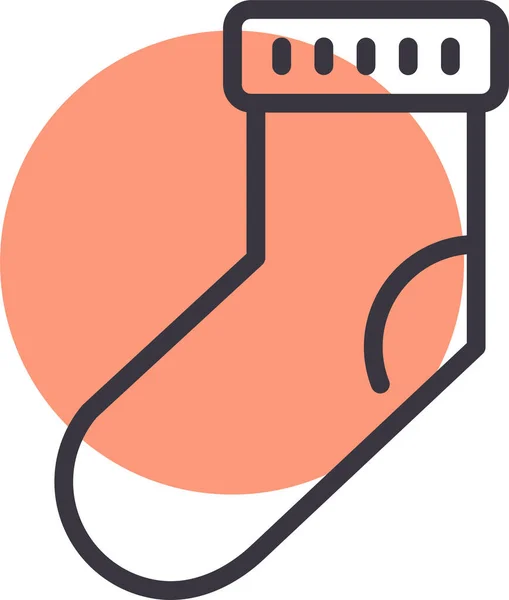 Çorap Web Simgesi Basit Illüstrasyon — Stok Vektör