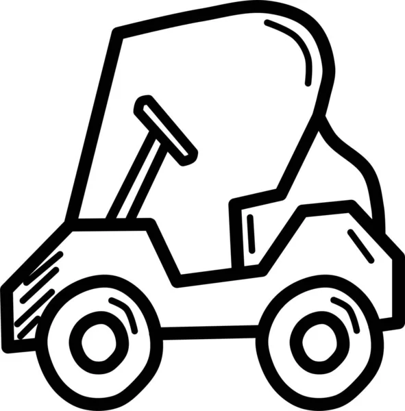 Icône Web Golf Illustration Simple — Image vectorielle