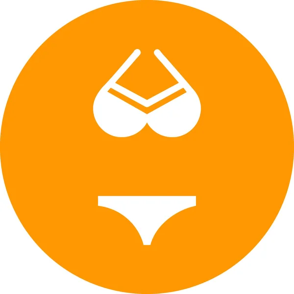 Swimsuit Web Icon Simple Illustration — Stock Vector