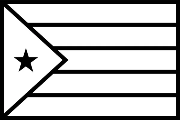 Cuba Bandeira País Ilustração Vetorial —  Vetores de Stock