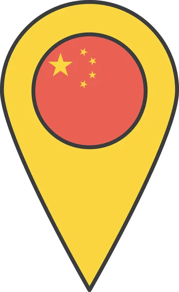 China Land Vlag Vector Illustratie — Stockvector