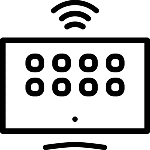 Иконка Wifi Web Простая Векторная Иллюстрация — стоковый вектор