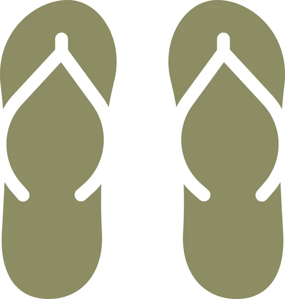 Flip Flops Icono Vector Ilustración — Archivo Imágenes Vectoriales