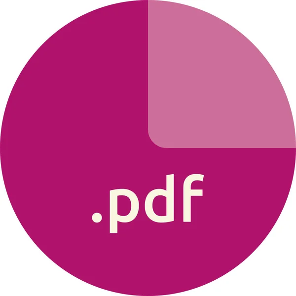 Vektor Illustration Pdf Filformat — Stock vektor