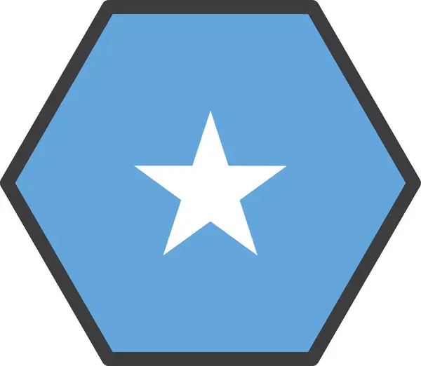 Bandeira País Somaliano Ilustração Vetorial — Vetor de Stock