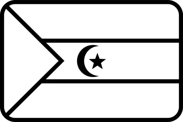 Westsahara Flagge Vektorillustration — Stockvektor