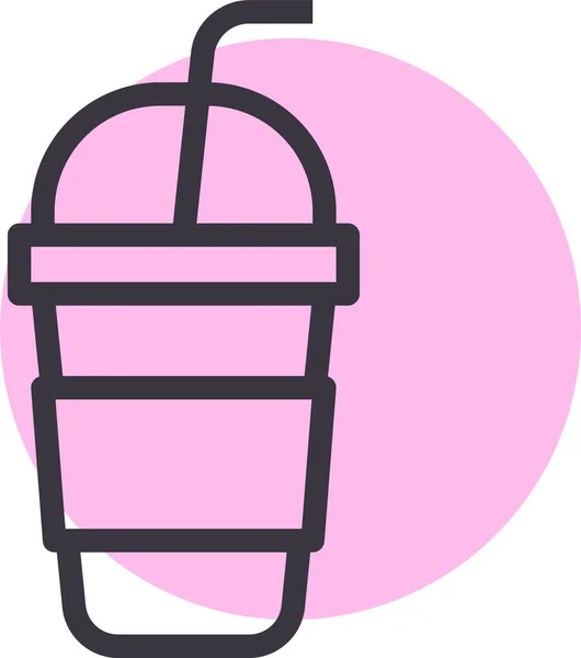 Café Icône Web Illustration Simple — Image vectorielle