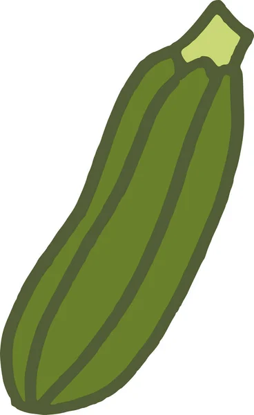 Zucchini Web Icon Simple Vector Illustration — Stock Vector