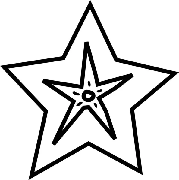 Star Web Icon Simple Illustration — Stock Vector
