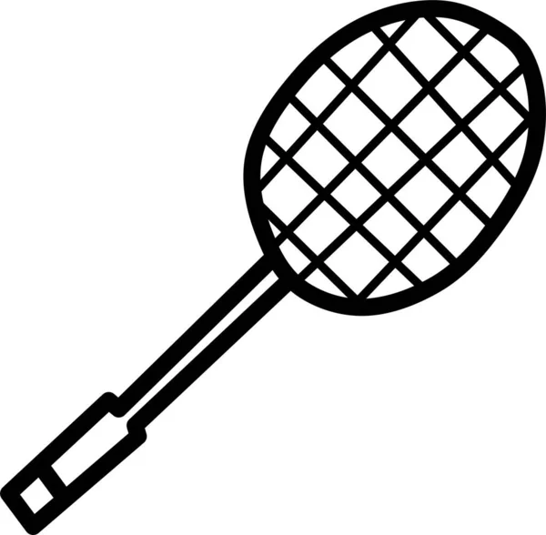 Badminton Web Icoon Eenvoudige Illustratie — Stockvector