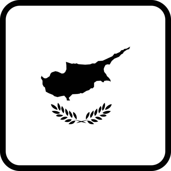 Cyprus Land Flagga Vektor Illustration — Stock vektor